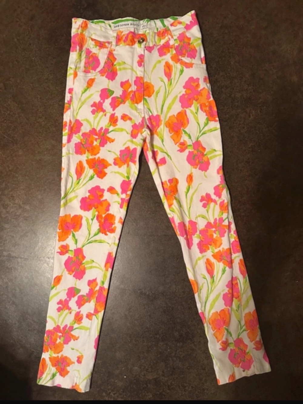 Gretchen Scott Women's Floral Print ankle pant - Picture 2 of 6